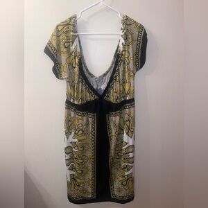 Womens Plus Size Baileyblue Black and Yellow Dress Size 2x